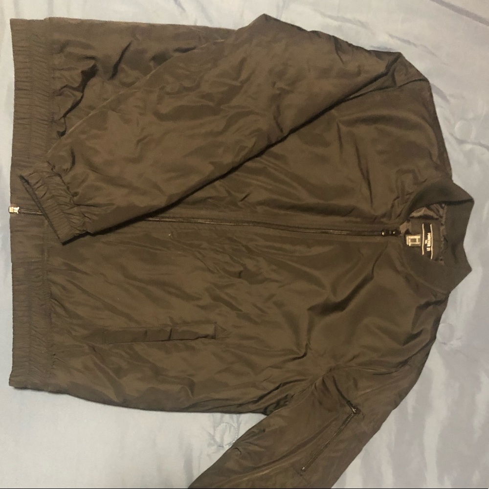 Padded bomber black jacket